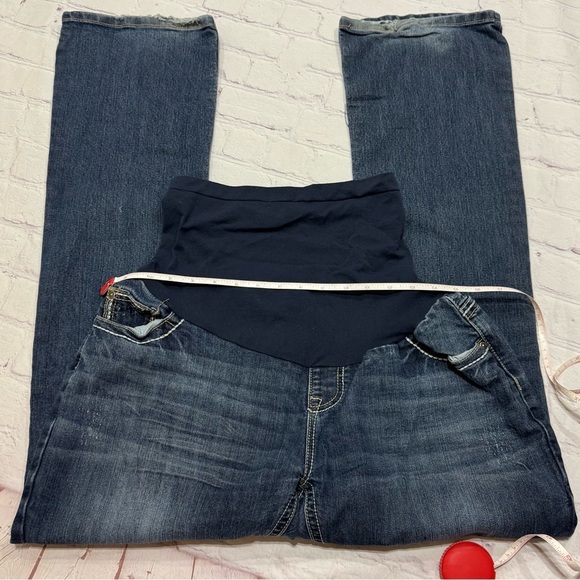 Indigo Blue Women's Blue Maternity Jeans Size 12 GUC - Picture 10 of 12